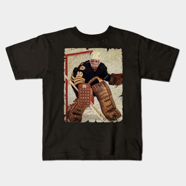 Mike Moffat - Boston Bruins, 1984 Kids T-Shirt by Momogi Project